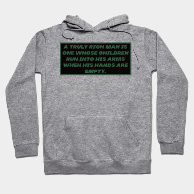 True Richness Hoodie by Motivational.quote.store